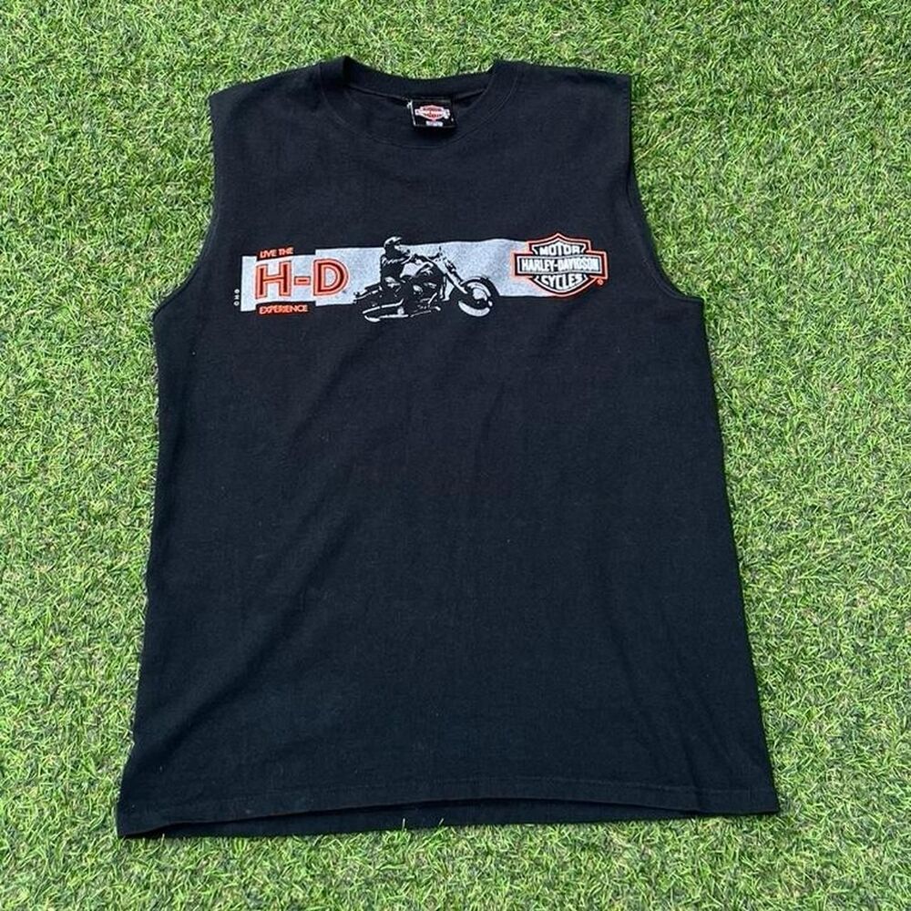 Y2K Harley-davidson Men's Black tank top